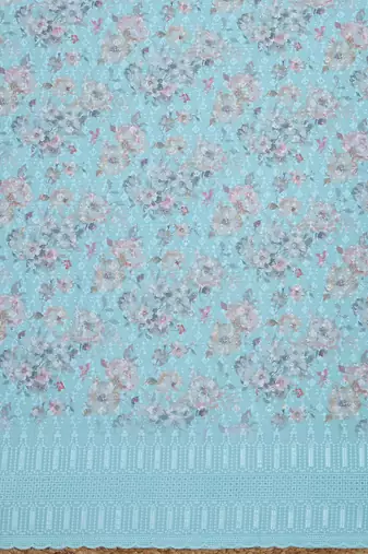 women floral printed unstitched dress material
