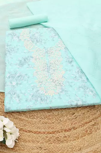 printed unstitched dress material