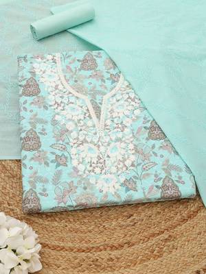 printed unstitched dress material 1