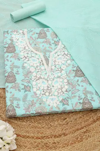 printed unstitched dress material