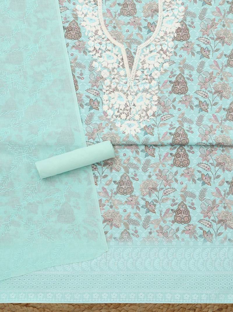 printed unstitched dress material