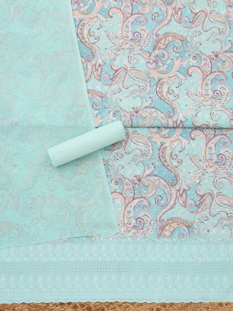 printed unstitched dress material