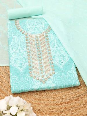 printed unstitched dress material 1