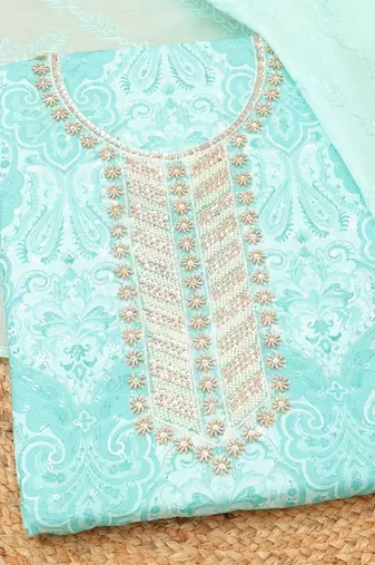 printed unstitched dress material