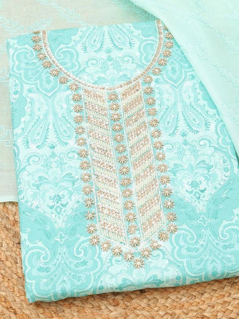 printed unstitched dress material