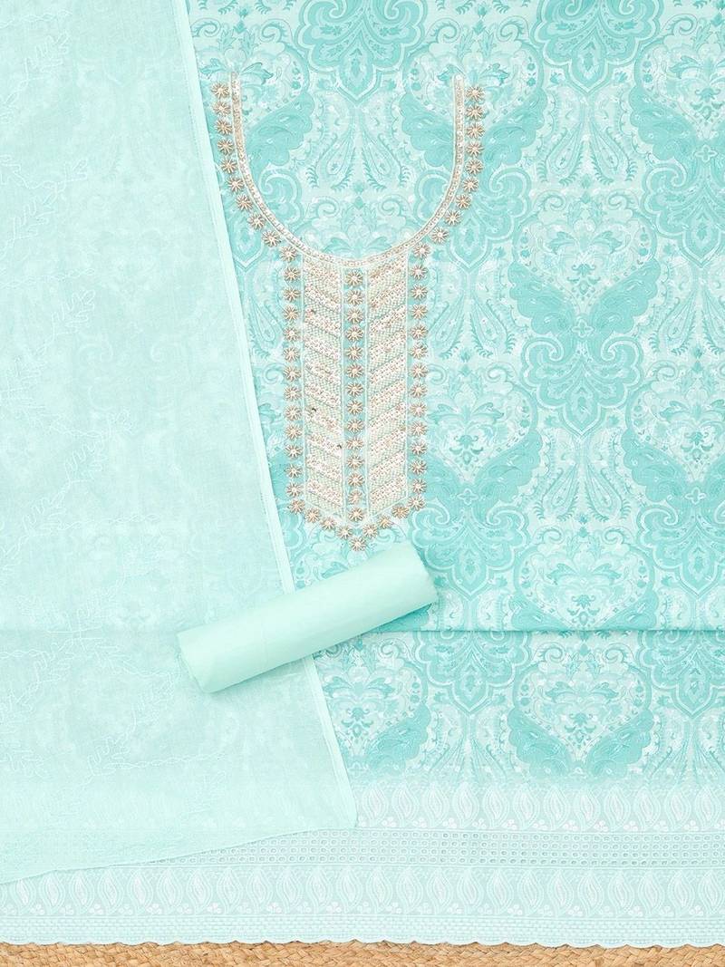 printed unstitched dress material