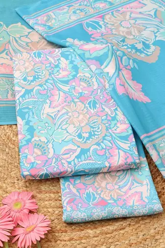 printed unstitched dress material