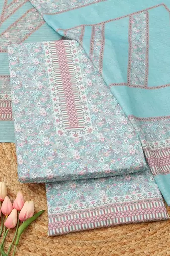 printed unstitched dress material