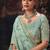 Sky blue pure tissue heavy embroidery beads party wear saree