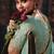 Sky blue pure tissue heavy embroidery beads party wear saree