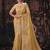 Yellow salsa heavy embroidery beads party wear saree
