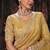 Yellow salsa heavy embroidery beads party wear saree