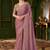 Mauve embellished festive wear with matching blouse