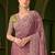 Mauve embellished festive wear with matching blouse