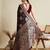 Maroon ethnic motifs woven design zari banarasi saree