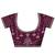 Purple embellished embroidered poly georgette heavy work saree