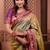 Green classic indian silk rich woven pallu design sarees