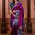 Purple classic indian silk rich woven pallu design sarees