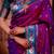 Purple classic indian silk rich woven pallu design sarees