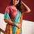 Blue woven design tussar sarees blouse piece