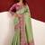 Green woven design tussar sarees blouse piece