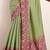 Green woven design tussar sarees blouse piece