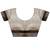 Off white ethnic motifs linen blend handloom tussar saree