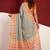 Grey woven design tussar sarees blouse piece