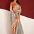 Grey woven design tussar sarees blouse piece