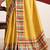 Yellow striped tussar sarees blouse piece