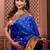 Blue classic indian silk rich woven pallu design sarees