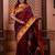 Maroon classic indian silk rich woven pallu design sarees