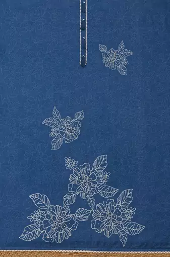 embroidered  cotton unstitched dress material