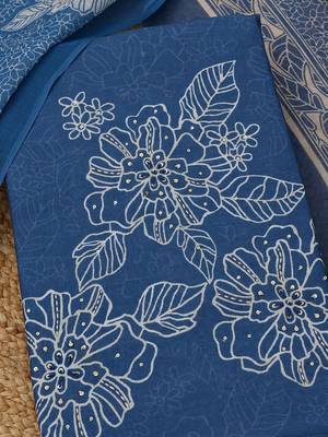 embroidered  cotton unstitched dress material 4