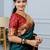 Green festive silk ornate zari border sarees