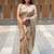 Beige art silk vanilla cream sarees