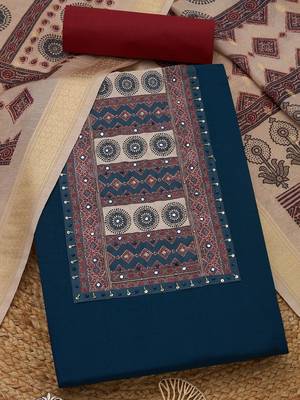 printed unstitched dress material 1