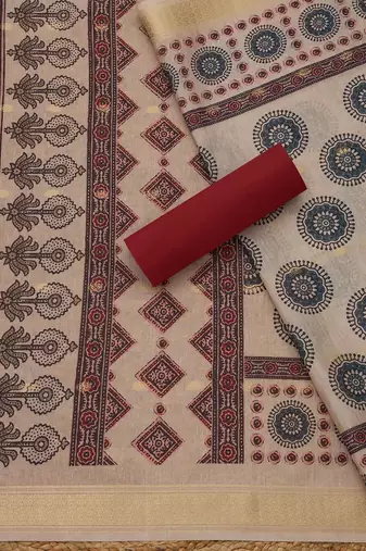 printed unstitched dress material