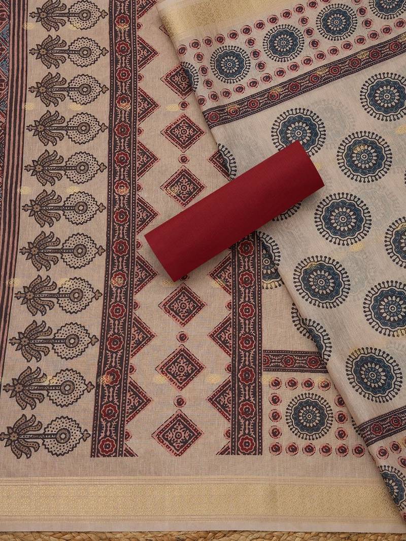 printed unstitched dress material