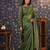 Olive embellished sequinned border saree