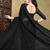 Black women embellished sequinned pure georgette celebrity saree