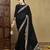 Black embellished sequinned saree