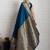 Teal rich zari border saree with blouse piece