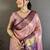 Pink woven design kanjeevaram sarees with unstitched blouse piece