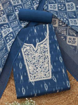 printed linen unstitched dress material 3