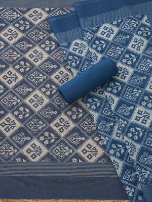 printed linen unstitched dress material 4