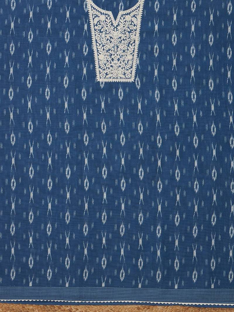 printed linen unstitched dress material
