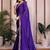 Violet violet satin chiffon embroidery saree