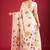 Cream woven design chanderi sarees with blouse piece