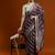 Purple woven design chanderi sarees with blouse piece